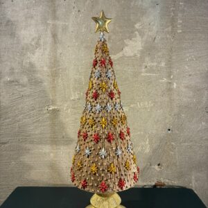 Resin kerstboom golden stars