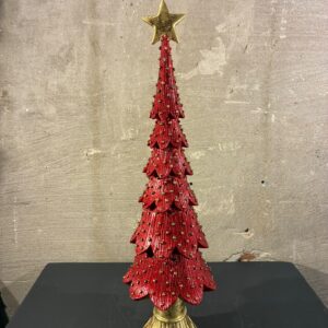 Resin kerstboom ruby pine red