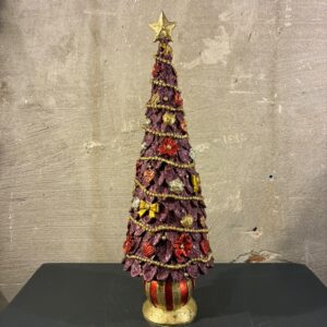 Resin kerstboom traditional paars