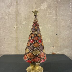 Resin kerstboom vintage scallop