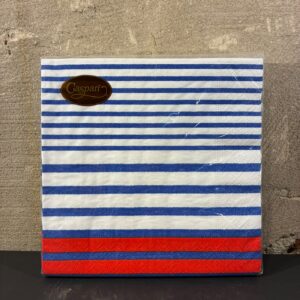 Servetten breton stripe blue