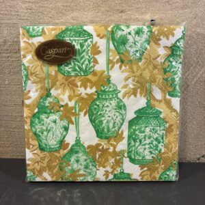 Servetten ginger jars green white