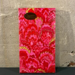 Servetten marbled ceramica red fuchsia