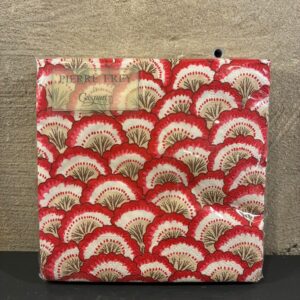 Servetten pintchartrain scallop red