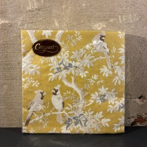 Servetten scenic songbirds gold