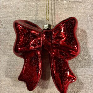 kerstornament red bow