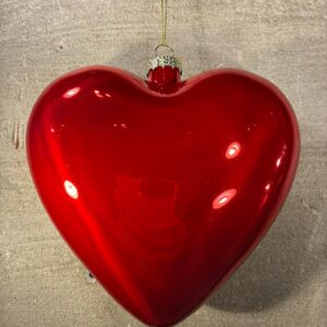 kerstornament rood hart