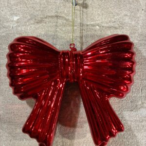 kerstornament strik rood